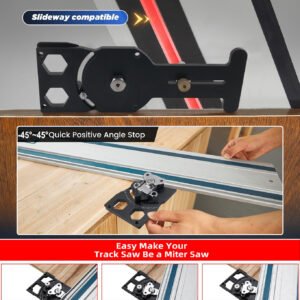 Premium Adjustable Track Saw Angle Guide 0 60 Aluminum Rail Stop Fixparthub Fixparthub 6