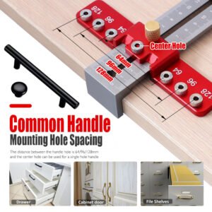 Premium Aluminum Cabinet Hardware Jig Drawer Pull Handle Drill Guide Fixparthub Fixparthub 2
