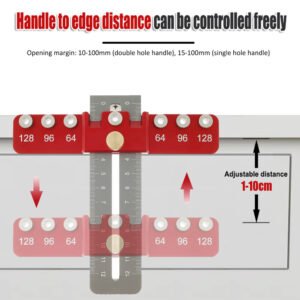 Premium Aluminum Cabinet Hardware Jig Drawer Pull Handle Drill Guide Fixparthub Fixparthub 3