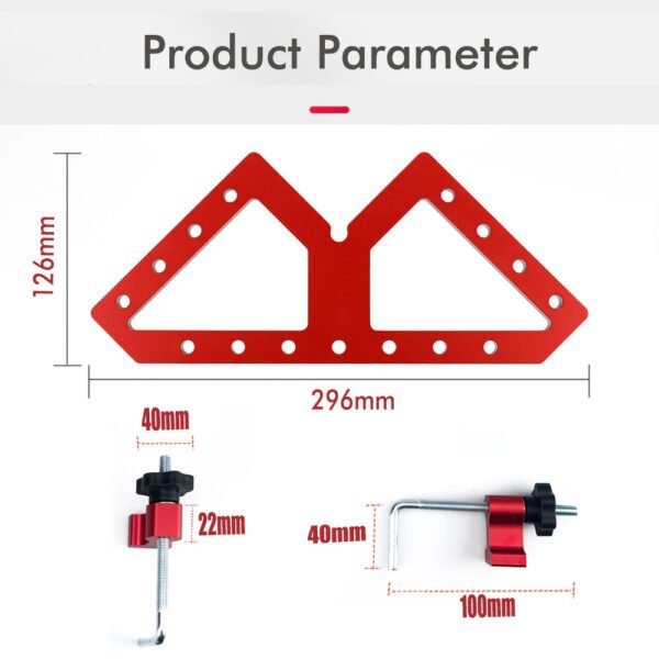 Premium Aluminum W Style Corner Clamp Cabinet Table Apron Assembly Jig Fixparthub Fixparthub 5