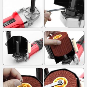 Premium Angle Grinder To Burnishing Machine Adapter Kit Wire Drawing Polishing Fixparthub Fixparthub 9