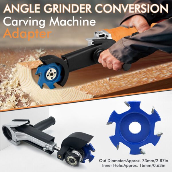 Premium Angle Grinder To Wood Carving Adapter Kit Universal 5 8 11 M14 M10 Thread Ball Gouge Mortise Jig Fixparthub Fixparthub 1