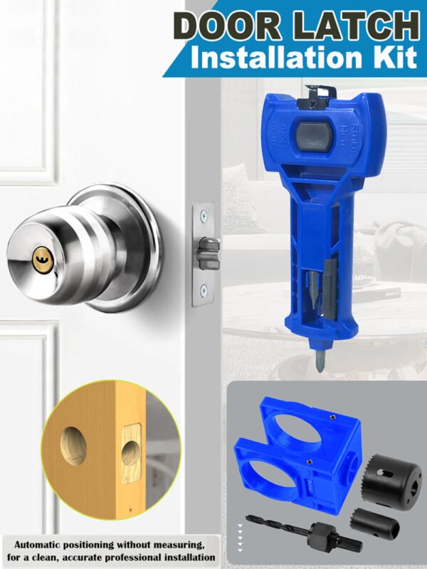 Premium Door Latch Lock Installation Kit Hole Saw Mortise Chisel Guide Set Fixparthub Fixparthub 4