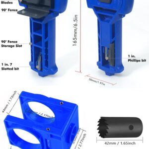 Premium Door Latch Lock Installation Kit Hole Saw Mortise Chisel Guide Set Fixparthub Fixparthub 6