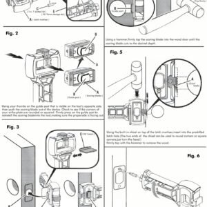 Premium Door Latch Mortise Strike Tool Chisel Free Lock Installation Kit Fixparthub Fixparthub 5