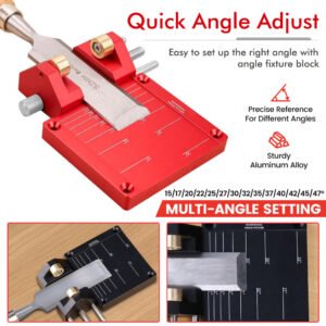 Premium Solid Aluminum Honing Guide Chisel Plane Iron Sharpening Jig Fixparthub Fixparthub 1
