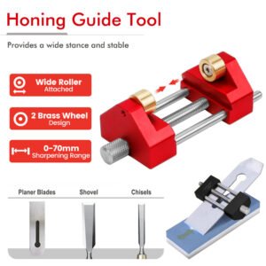 Premium Solid Aluminum Honing Guide Chisel Plane Iron Sharpening Jig Fixparthub Fixparthub 2