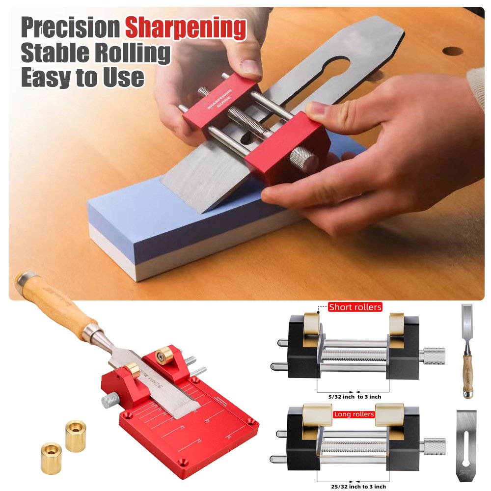Premium Solid Aluminum Honing Guide Chisel Plane Iron Sharpening Jig Fixparthub Fixparthub 3