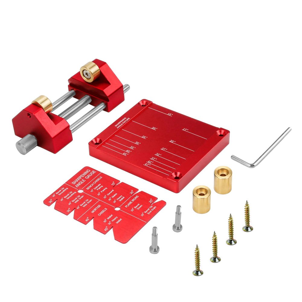 Premium Solid Aluminum Honing Guide Chisel Plane Iron Sharpening Jig Fixparthub Fixparthub