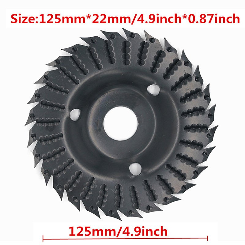 Premium Tungsten Carbide Wood Shaping Disc | Angle Grinder Carving Wheel | FixPartHub