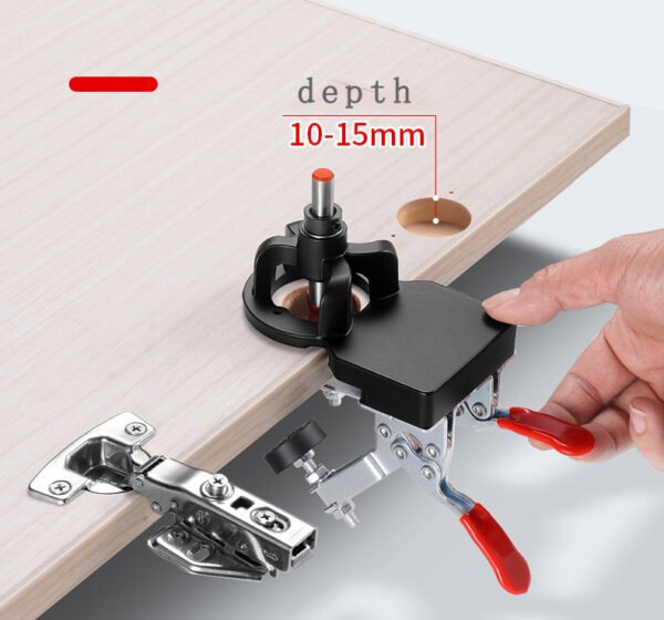 Premium 35mm Concealed Hinge Jig | Upgraded Triple-Bearing Drill Guide | FixPartHub