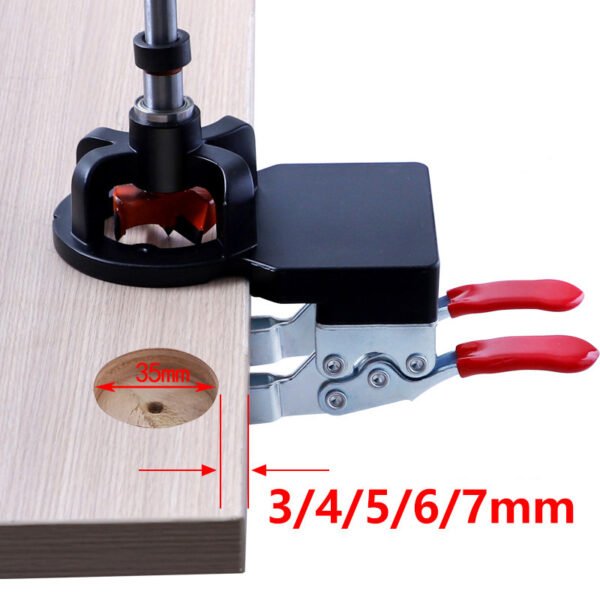 Premium 35mm Concealed Hinge Jig | Upgraded Triple-Bearing Drill Guide | FixPartHub