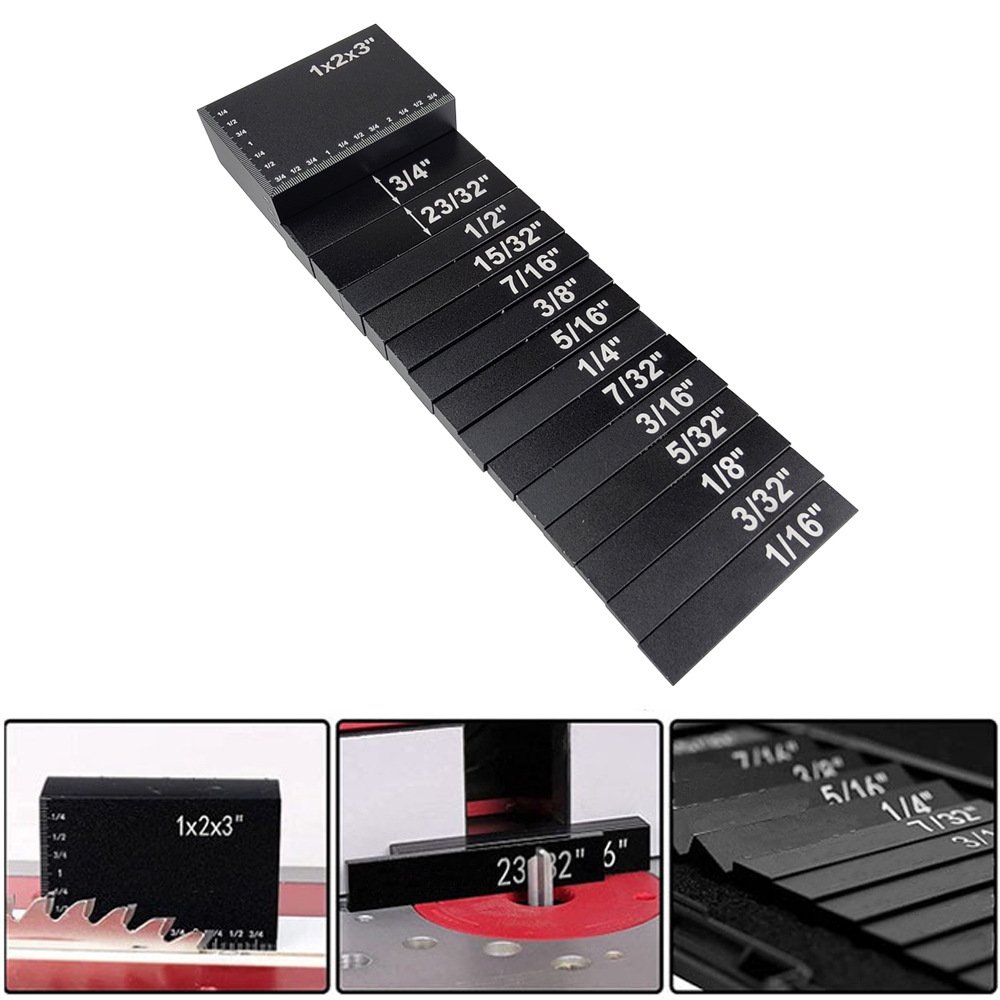 15 Piece Precision Setup Block Height Gauge Set Cnc Machined Aluminum Setup Bars Fixparthub Fixparthub 1