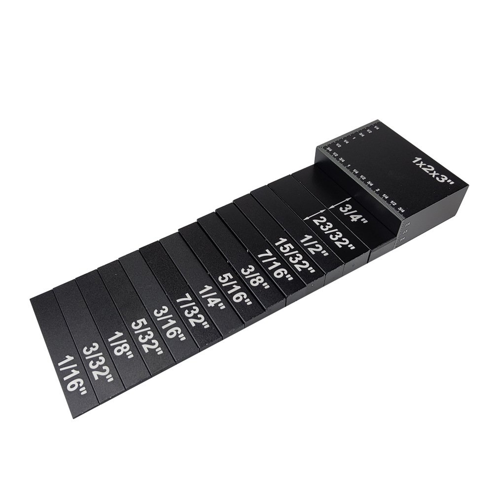15 Piece Precision Setup Block Height Gauge Set Cnc Machined Aluminum Setup Bars Fixparthub Fixparthub 4