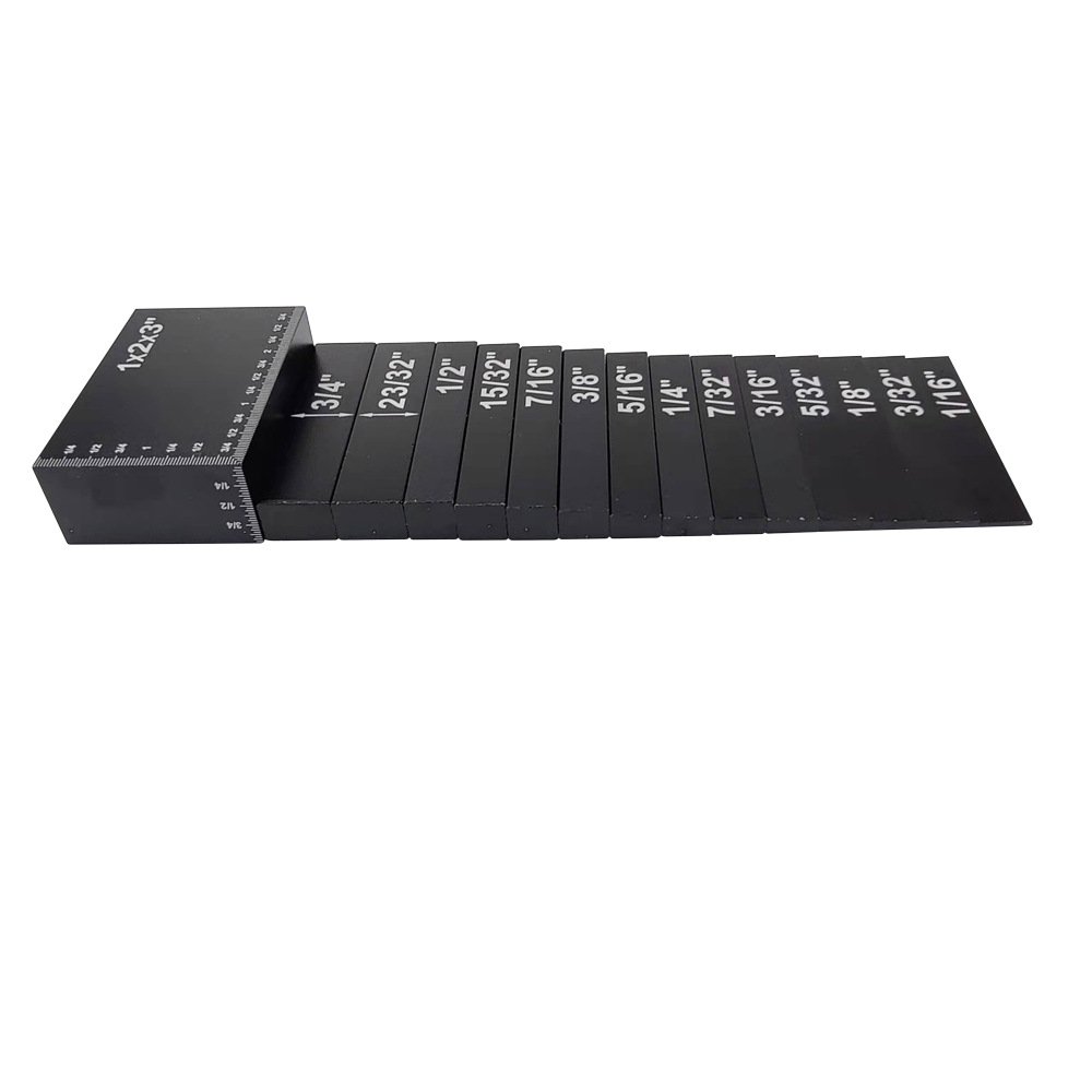 15 Piece Precision Setup Block Height Gauge Set Cnc Machined Aluminum Setup Bars Fixparthub Fixparthub 5