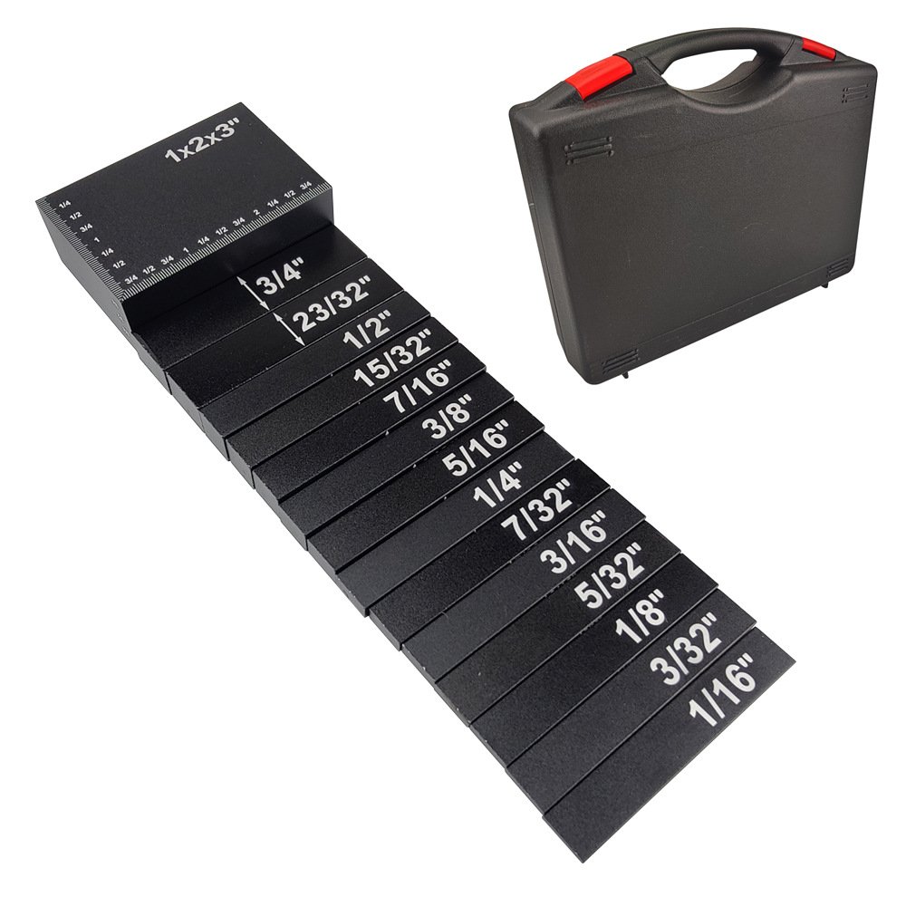 15 Piece Precision Setup Block Height Gauge Set Cnc Machined Aluminum Setup Bars Fixparthub Fixparthub