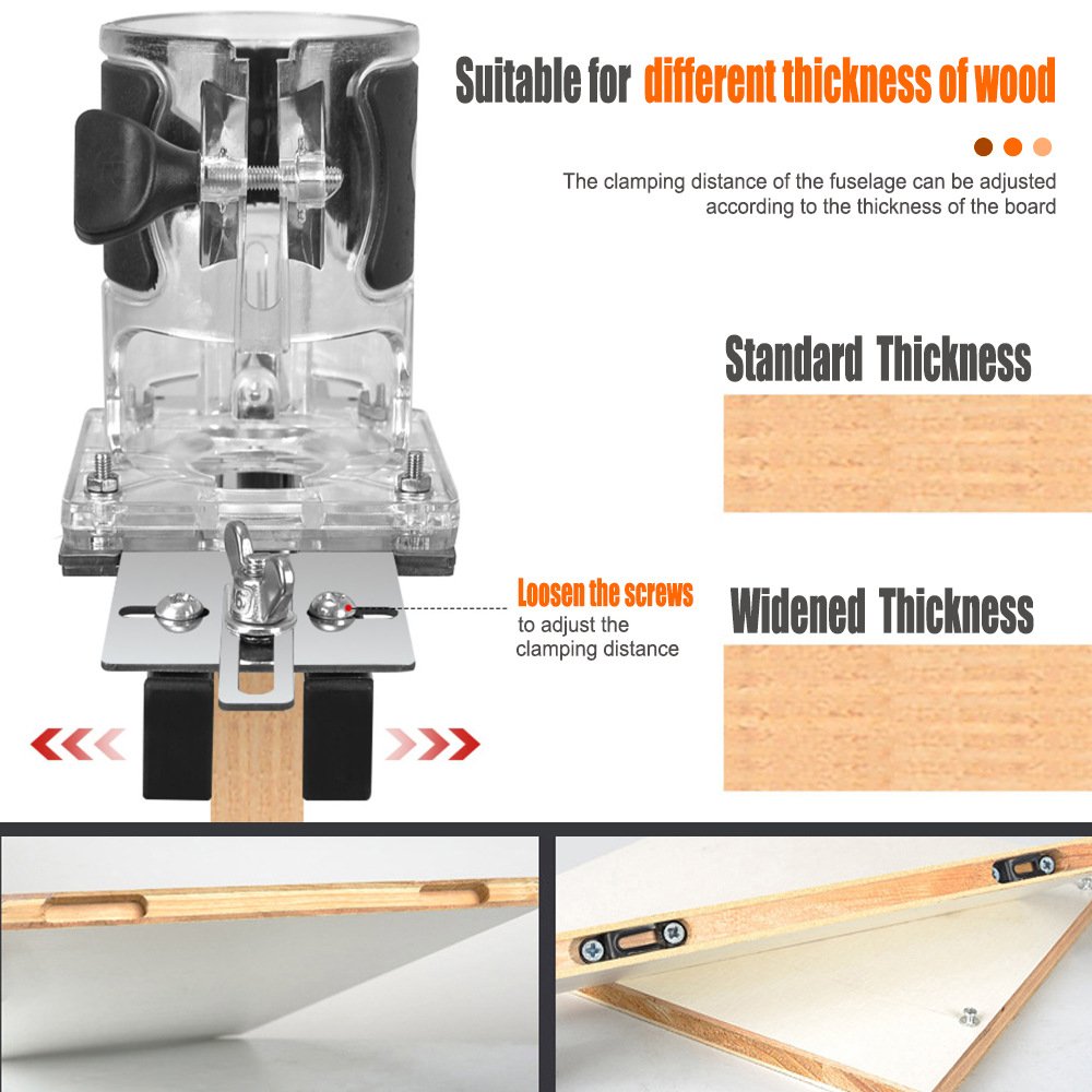 2 In 1 Slotting Positioning Bracket Precision Router Jig For Invisible Connector Mortising Fixparthub Fixparthub 3
