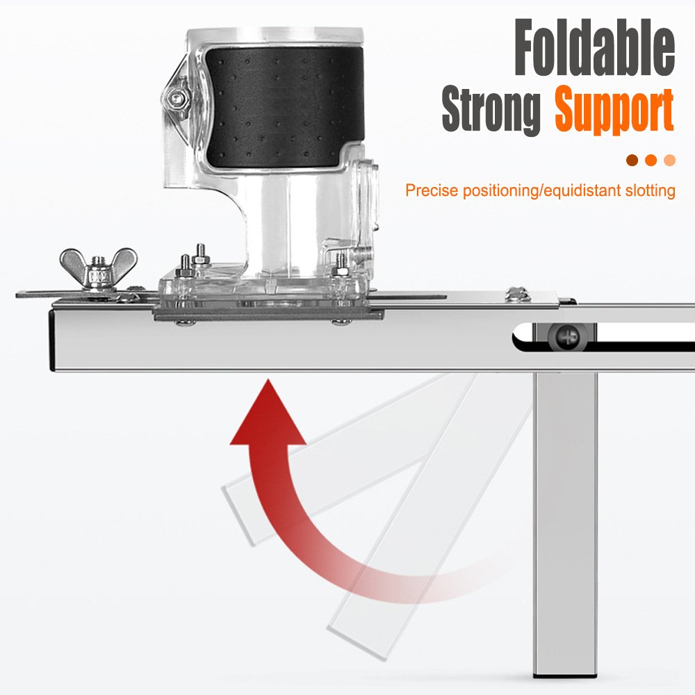 2 In 1 Slotting Positioning Bracket Precision Router Jig For Invisible Connector Mortising Fixparthub Fixparthub