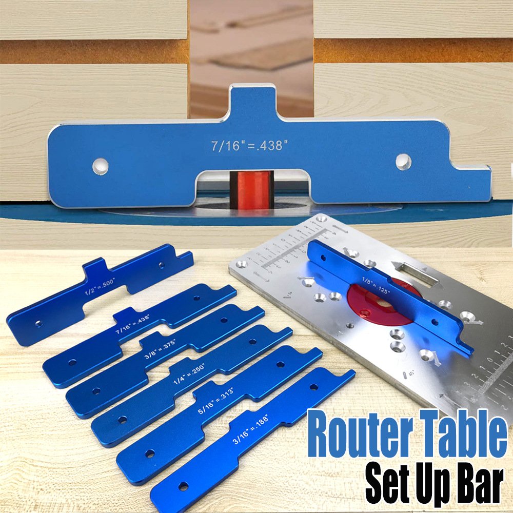 7 Piece Precision Router Table Setup Bar Set Aluminum Height Gauge Setup Blocks For Router Table Saw Calibration Fixparthub Fixparthub 5