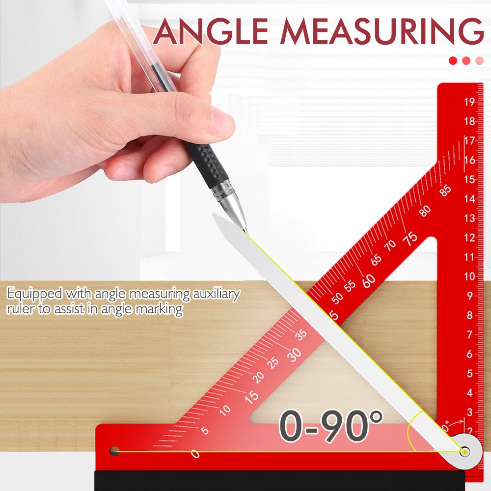 Aluminum Alloy 90 Try Square Multi Angle Ruler Precision L Square For Woodworking Carpentry Layout Fixparthub Fixparthub 4