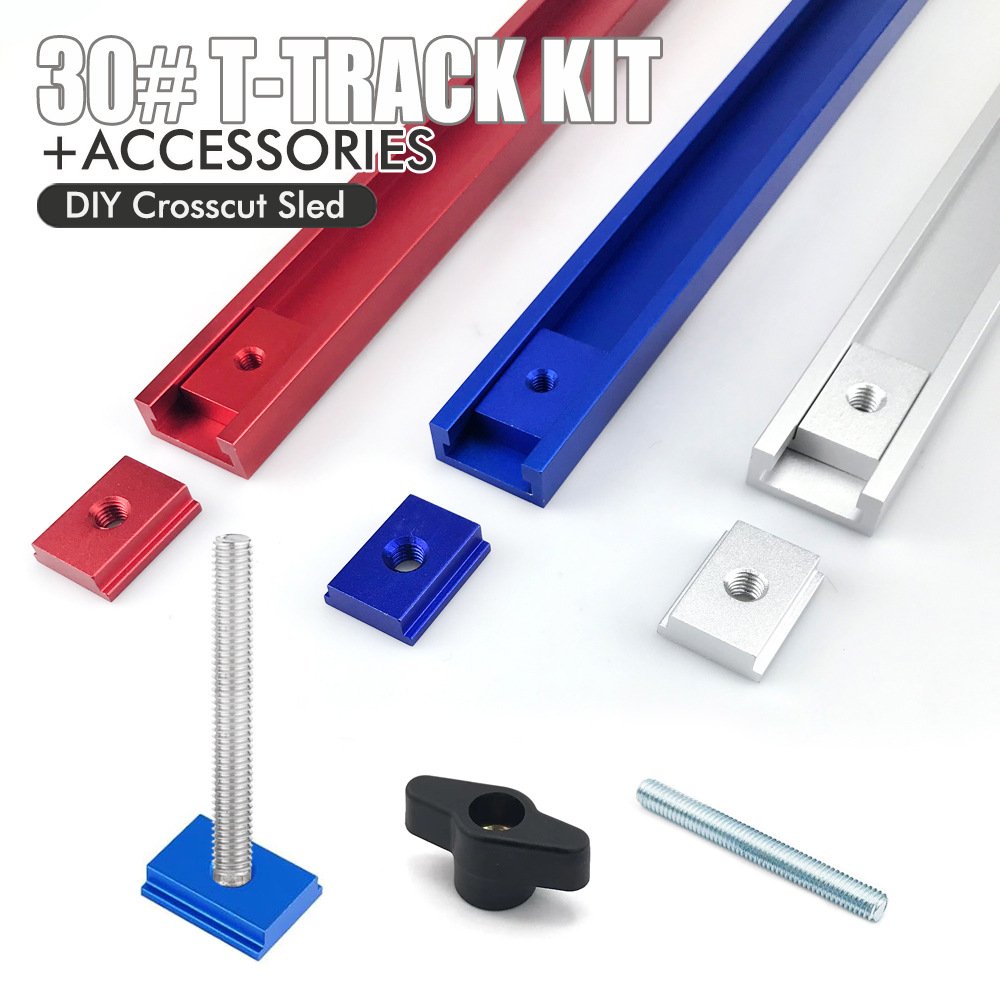 T30 T Track Slide Set Heavy Duty Workbench Slotting Kit For Diy Jigs Fences Fixtures Fixparthub Fixparthub 2