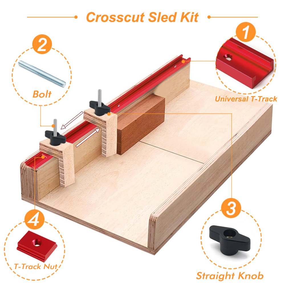 T30 T Track Slide Set Heavy Duty Workbench Slotting Kit For Diy Jigs Fences Fixtures Fixparthub Fixparthub 5