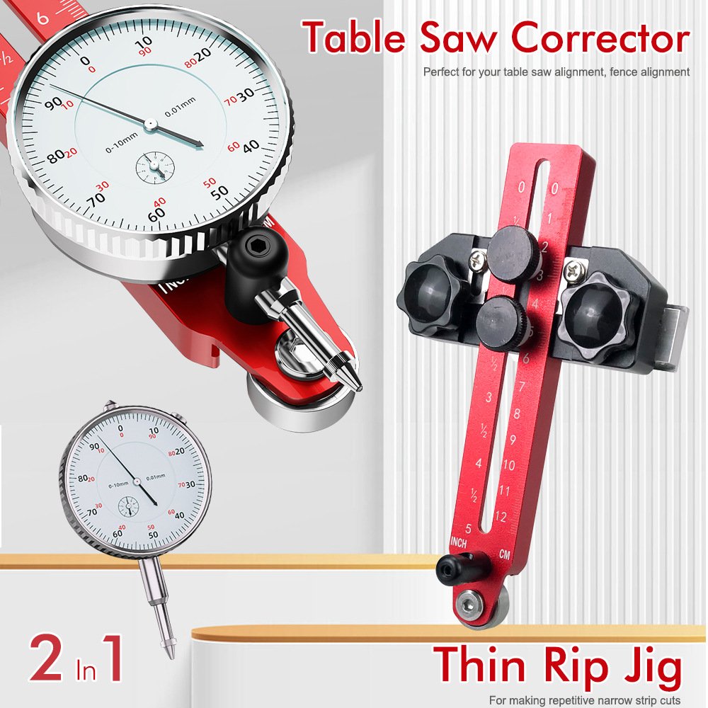 Table Saw Alignment Gauge Precision Dial Indicator Calibration Tool For Workshop Machinery Fixparthub Fixparthub 1
