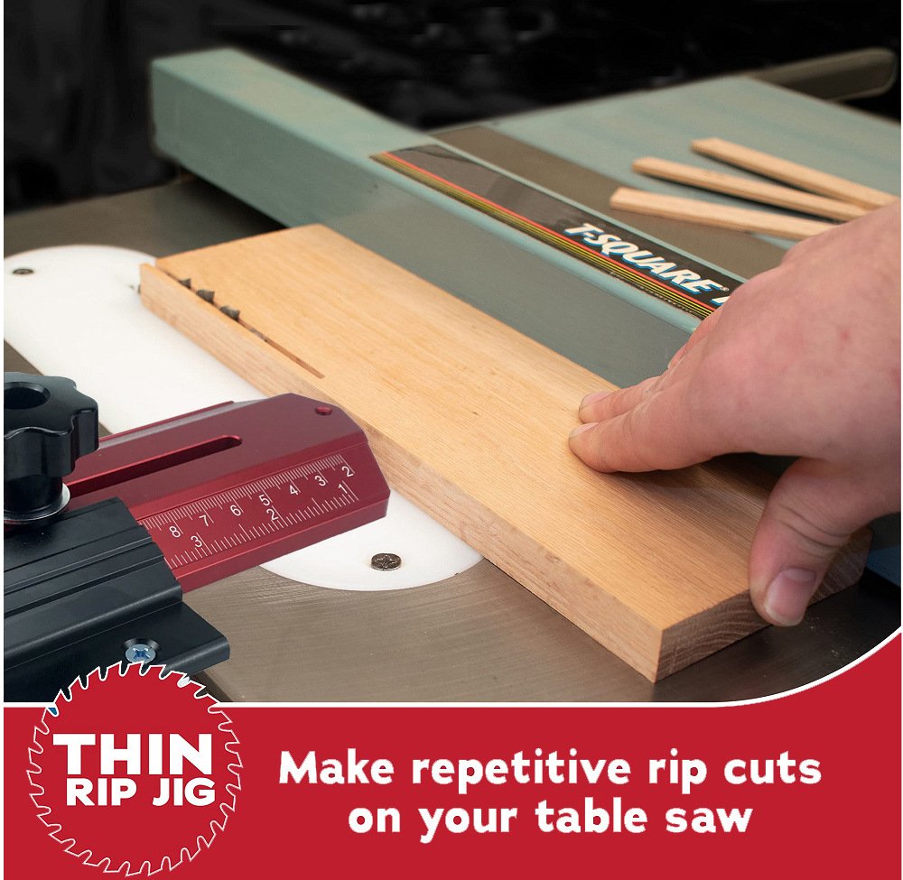 Thin Rip Table Saw Jig Precision Narrow Strip Cutting Guide For Repetitive Ripping Fixparthub Fixparthub 2