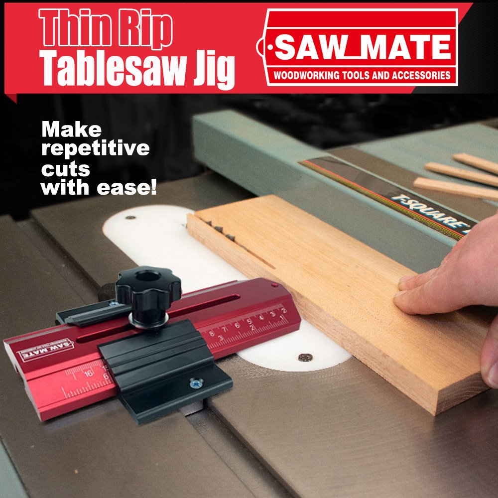 Thin Rip Table Saw Jig Precision Narrow Strip Cutting Guide For Repetitive Ripping Fixparthub Fixparthub 4