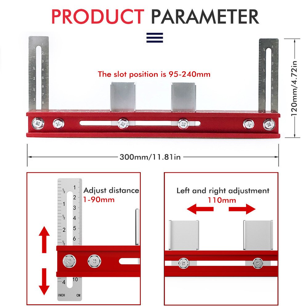 Wardrobe Hanging Rod Positioning Ruler Precision Installation Template For Closet Flange Bracket Mounting Fixparthub Fixparthub 3