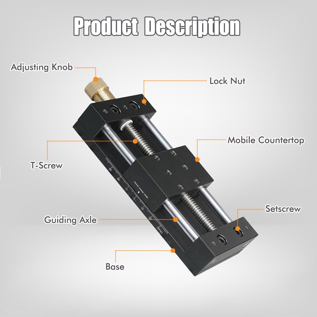 Aluminum Alloy Manual Precision Linear Stage 1 Axis 2 Axis Micrometer Positioning Slide Fixparthub Fixparthub 6